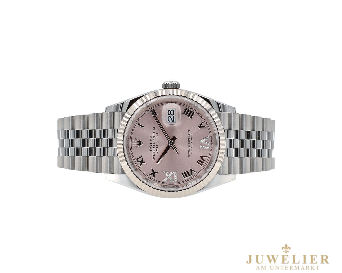 Rolex Datejust 36 I Pink Diamond Dial I Jubilee I Box & Papers I 2024 I 126234
