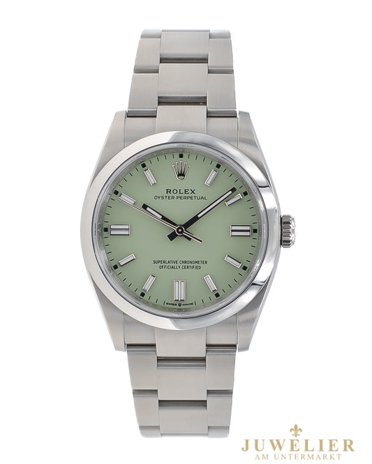 Rolex Oyster Perpetual 36 I Pistachio Dial I Box & Papers I 2025 I 126000