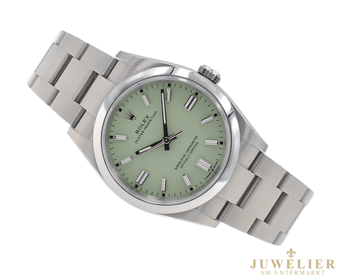 Rolex Oyster Perpetual 36 I Pistachio Dial I Box & Papers I 2025 I 126000