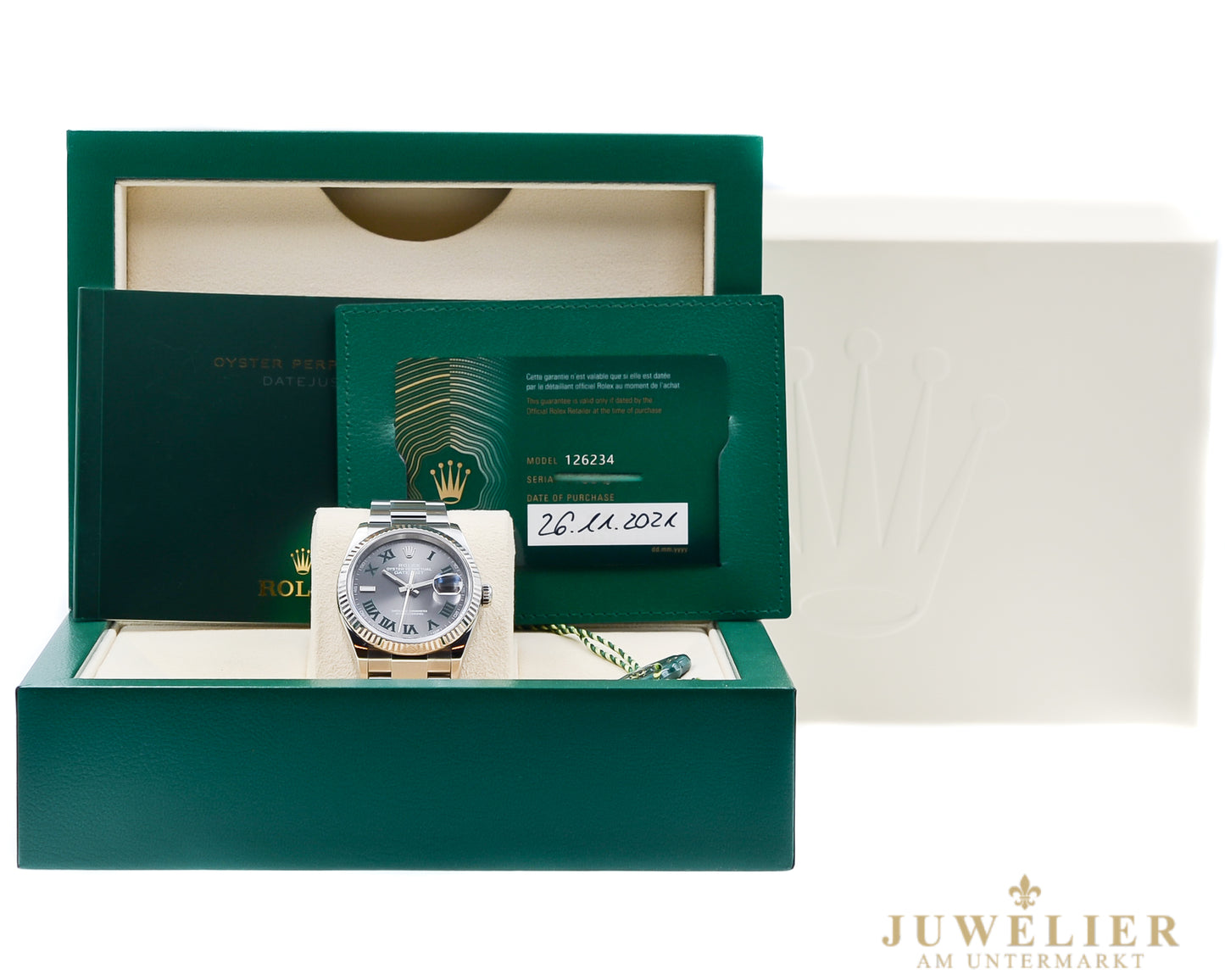 Rolex Datejust 36 I Wimbledon I Box & Papers I 2021 I 126234
