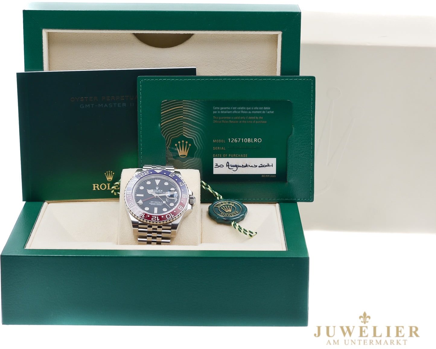 Rolex GMT-Master II I Pepsi I Box & Papers I 2021 I 126710BLRO