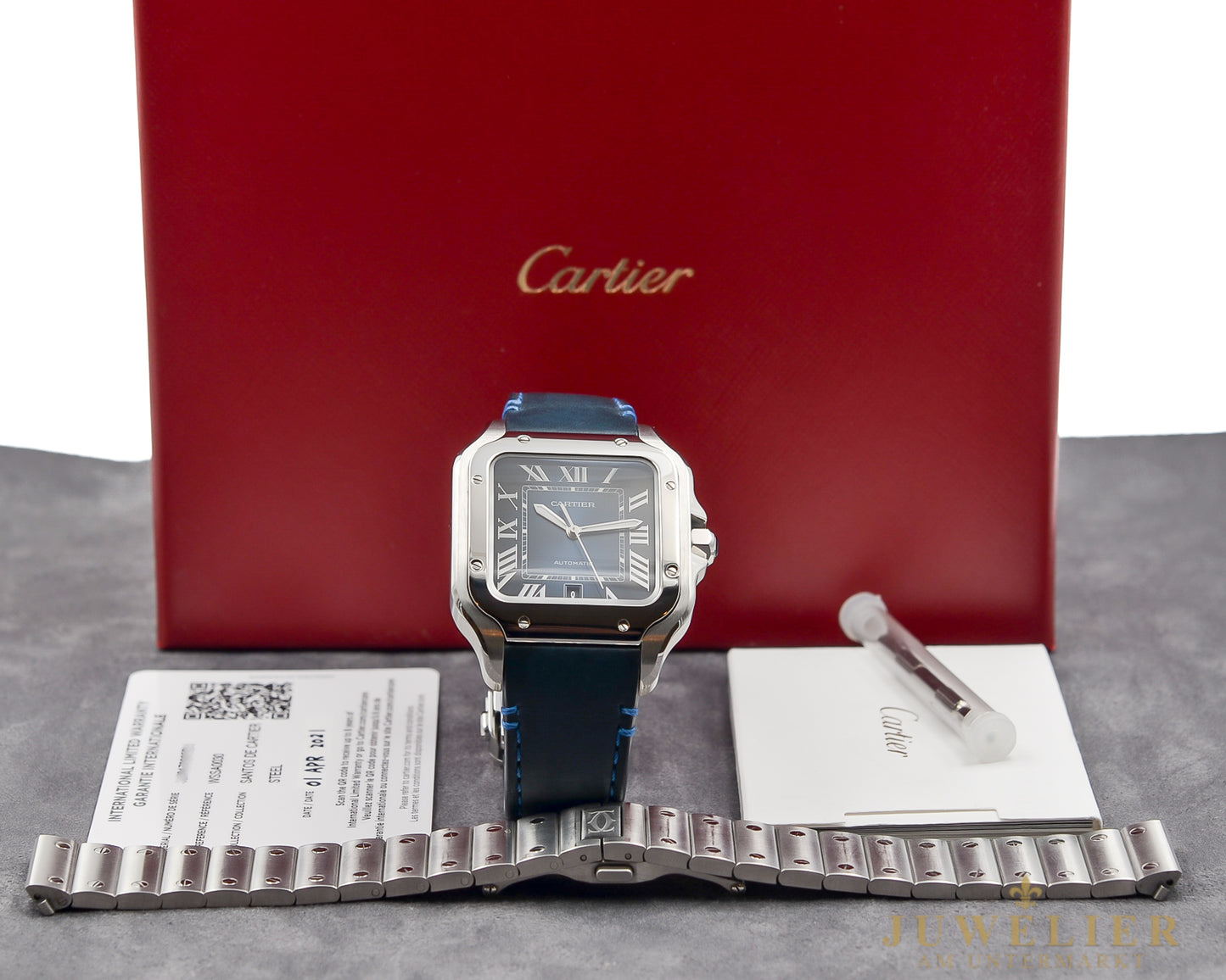 Cartier Santos De Cartier I Blue Dial I Box & Papers I WSSA0030 I 2021