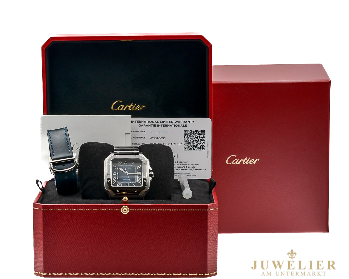 Cartier Santos De Cartier I Blue Dial I Box & Papers I WSSA0030 I 2021