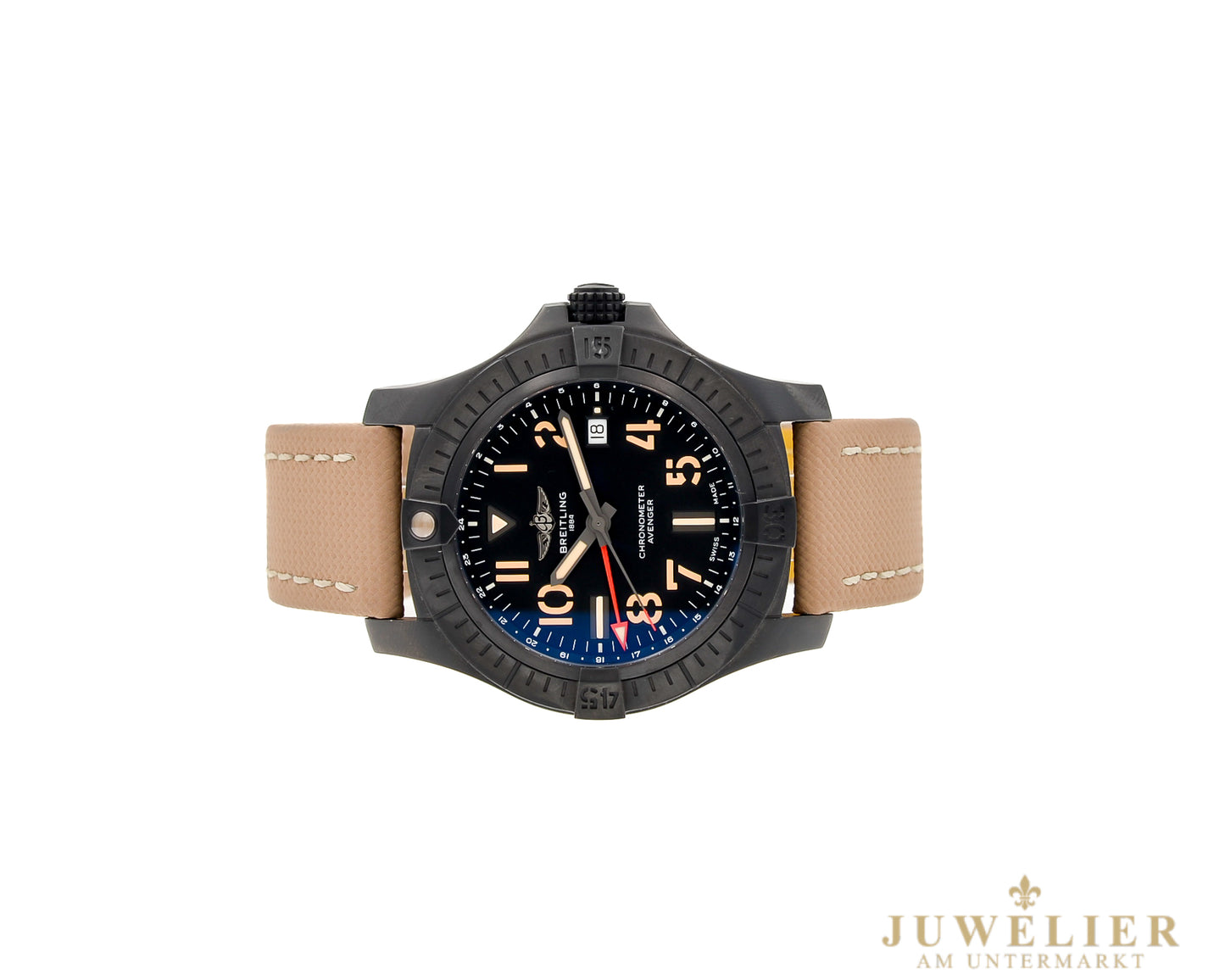 Breitling Avenger GMT Night Mission 45 I Titan I Full-Set I V32395