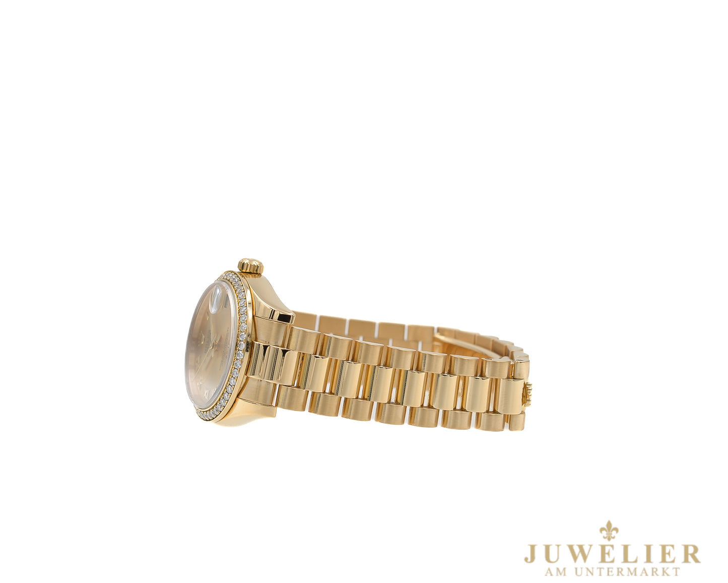 Rolex Datejust 31 I Diamond Bezel I Ruby I Yellowgold 18kt. I LC 100 I Box & Papers