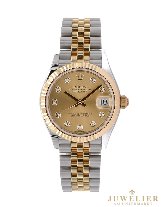 Rolex Datejust 31 I Steel / Gold 18kt. I Jubilee I Diamond Dial I Box & Papers I 2022