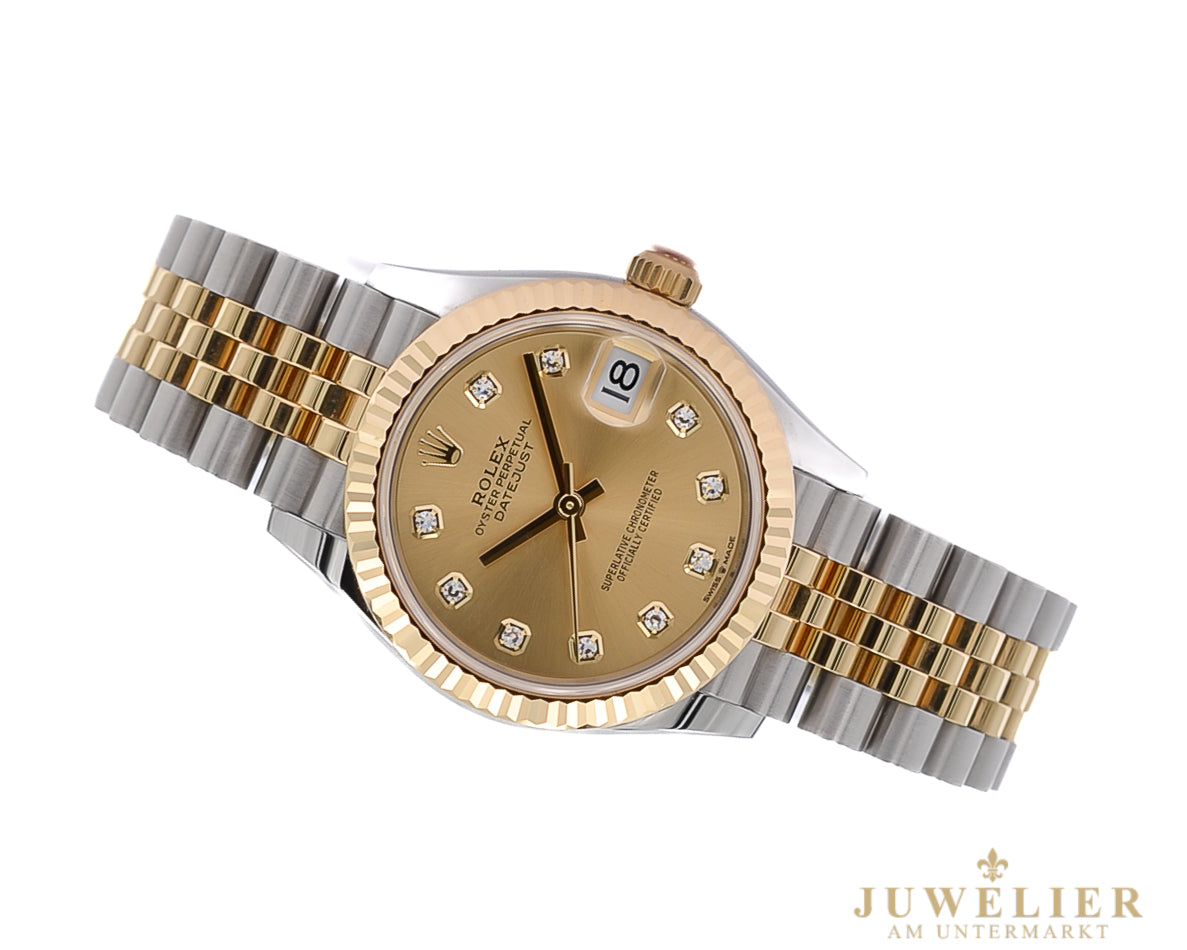 Rolex Datejust 31 I Steel / Gold 18kt. I Jubilee I Diamond Dial I Box & Papers I 2022