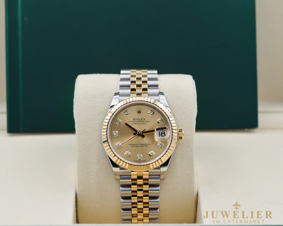 Rolex Datejust 31 I Steel / Gold 18kt. I Jubilee I Diamond Dial I Box & Papers I 2022