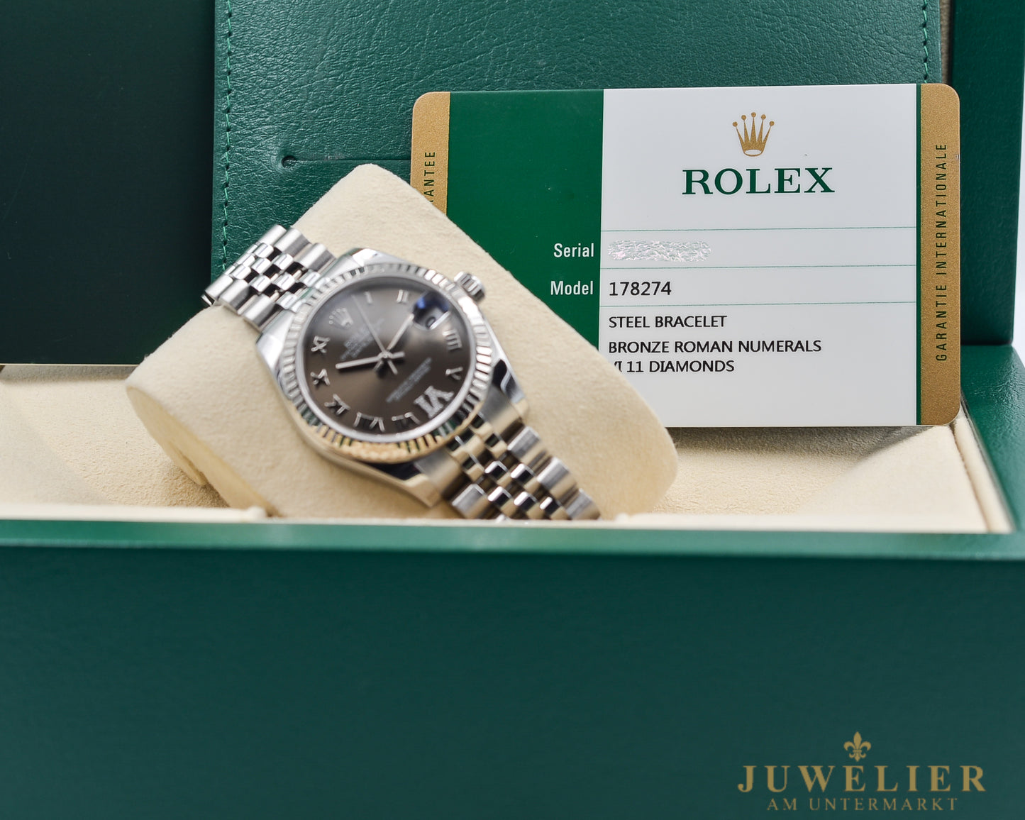 Rolex Datejust 31 I Rare Bronze Diamond Dial I Box & Papers I 2016 I