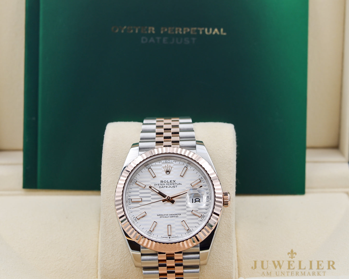 Rolex Datejust 41 I Motiv Dial I Full-Set I 2023 I Bicolor I Rosegold