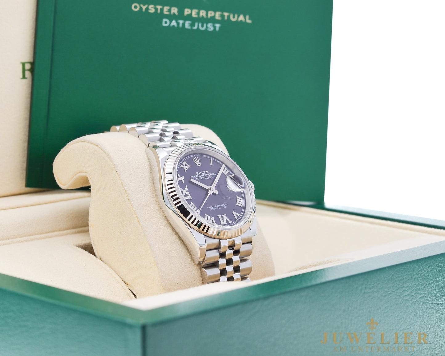 Rolex Datejust 36 I Purple Diamond Dial I Jubilee I Box & Papers I 2024 I 126234