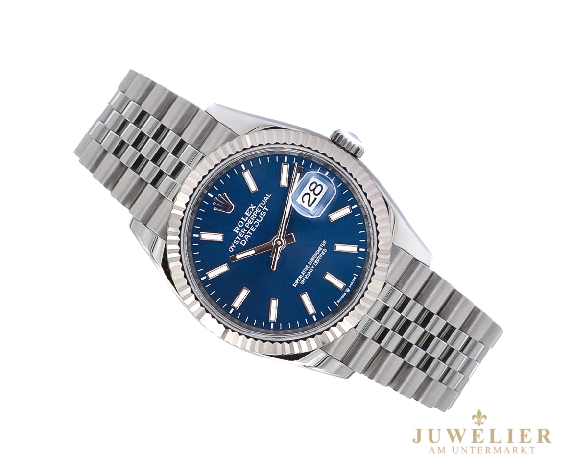 Rolex Datejust 36 I Blue Dial I Jubilee I Box & Papers I 126234