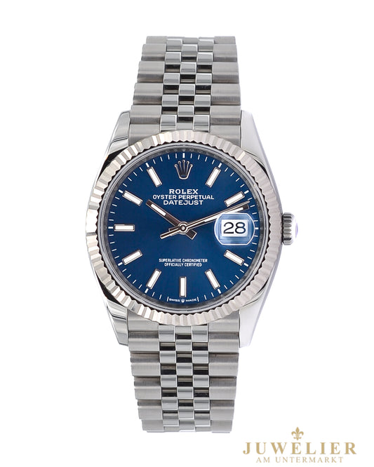 Rolex Datejust 36 I Blue Dial I Jubilee I Box & Papers I 126234