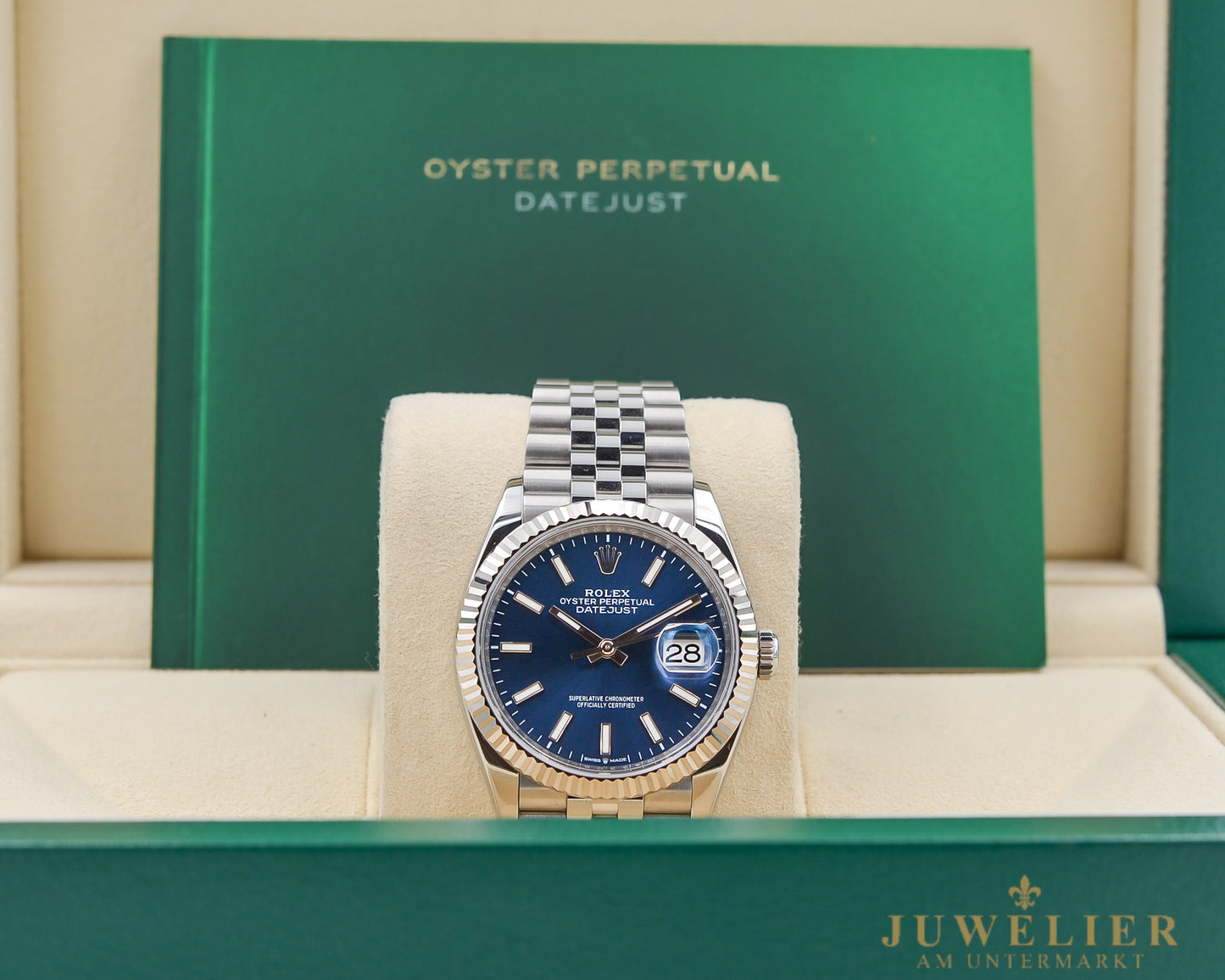 Rolex Datejust 36 I Blue Dial I Jubilee I Box & Papers I 126234