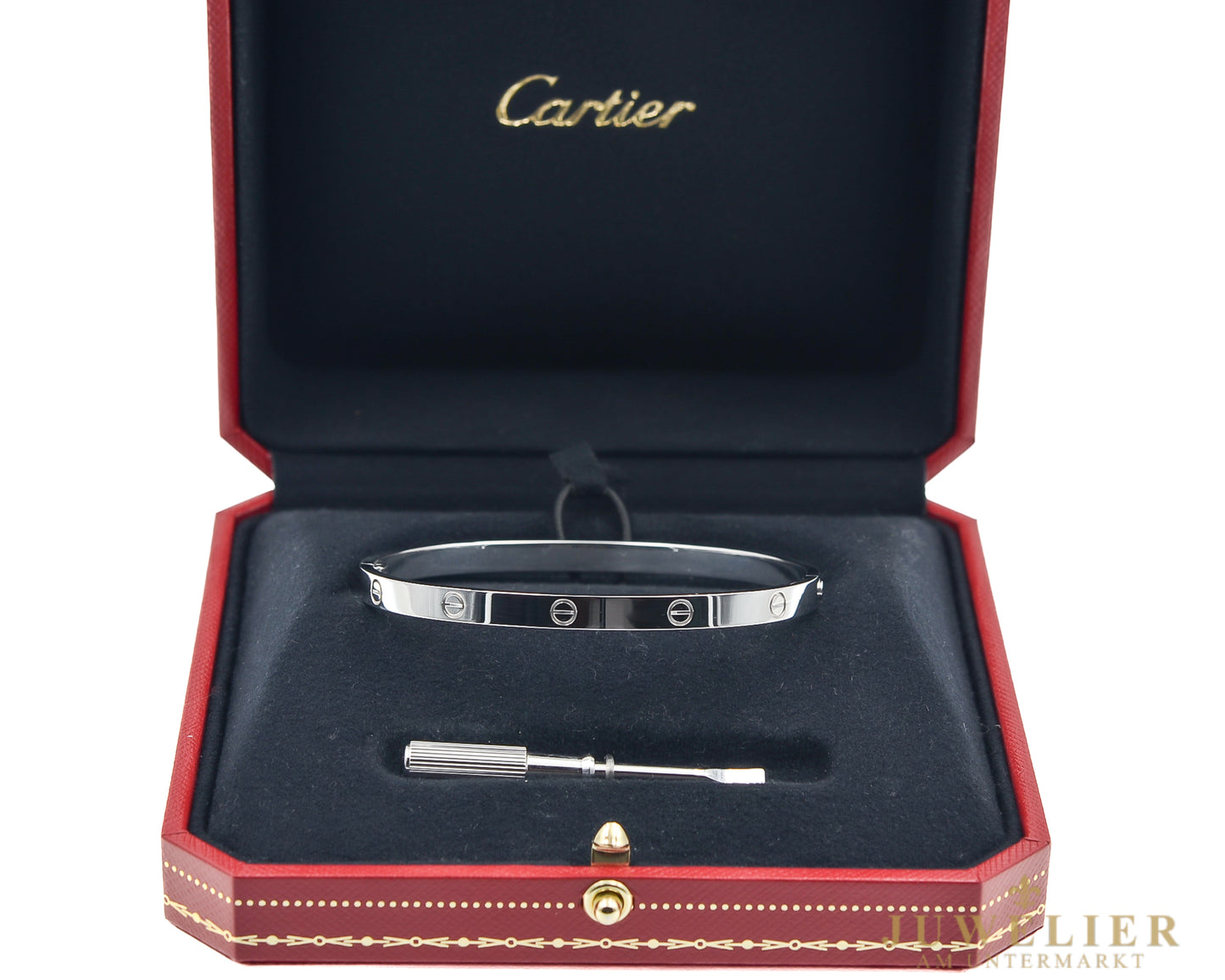 Cartier LOVE Armreif I Weißgold 750 I Mittleres Modell I Box & Papiere
