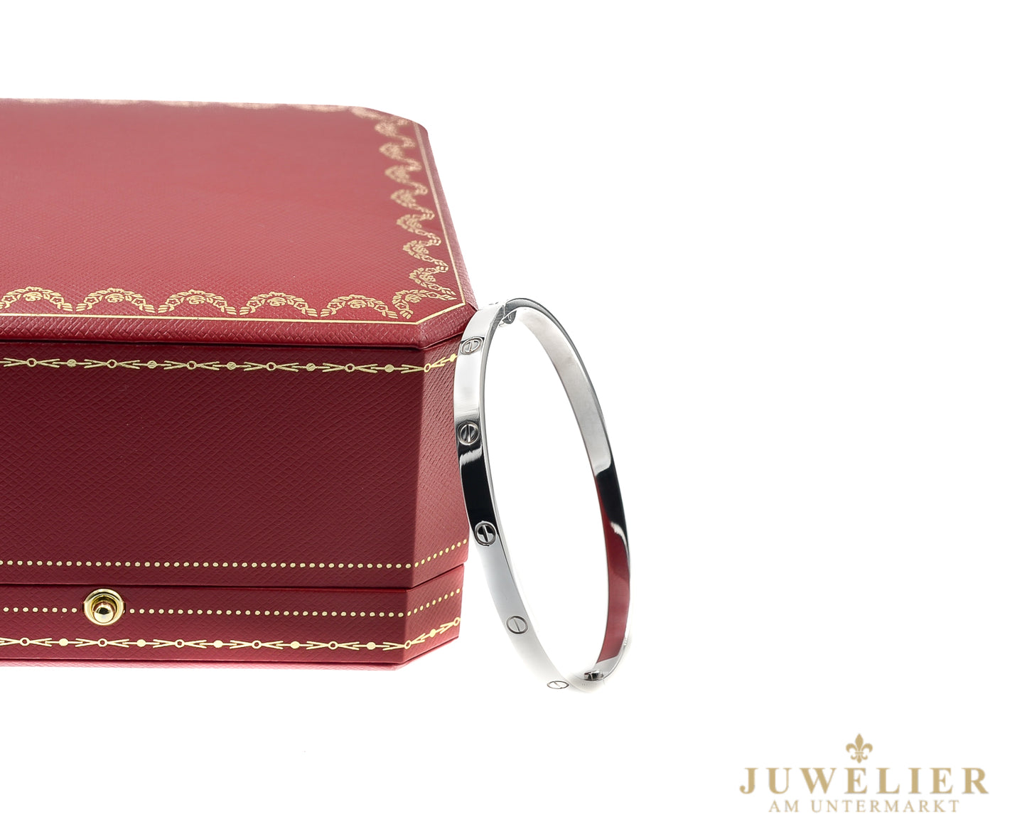 Cartier LOVE Armreif I Weißgold 750 I Mittleres Modell I Box & Papiere