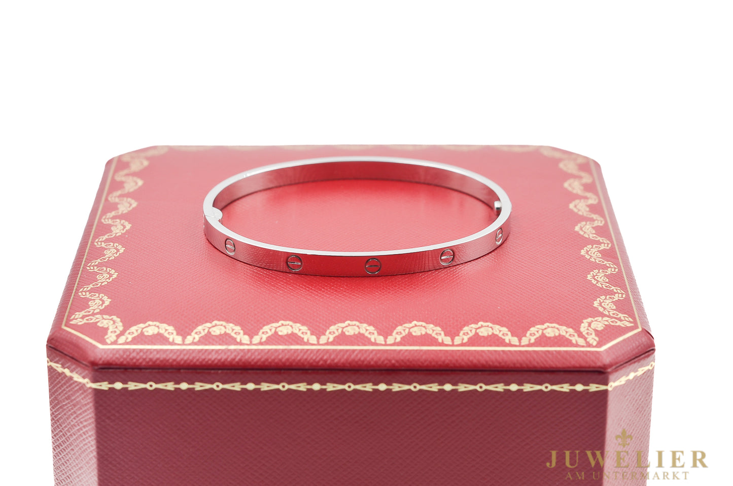 Cartier LOVE Armreif I Weißgold 750 I Mittleres Modell I Box & Papiere
