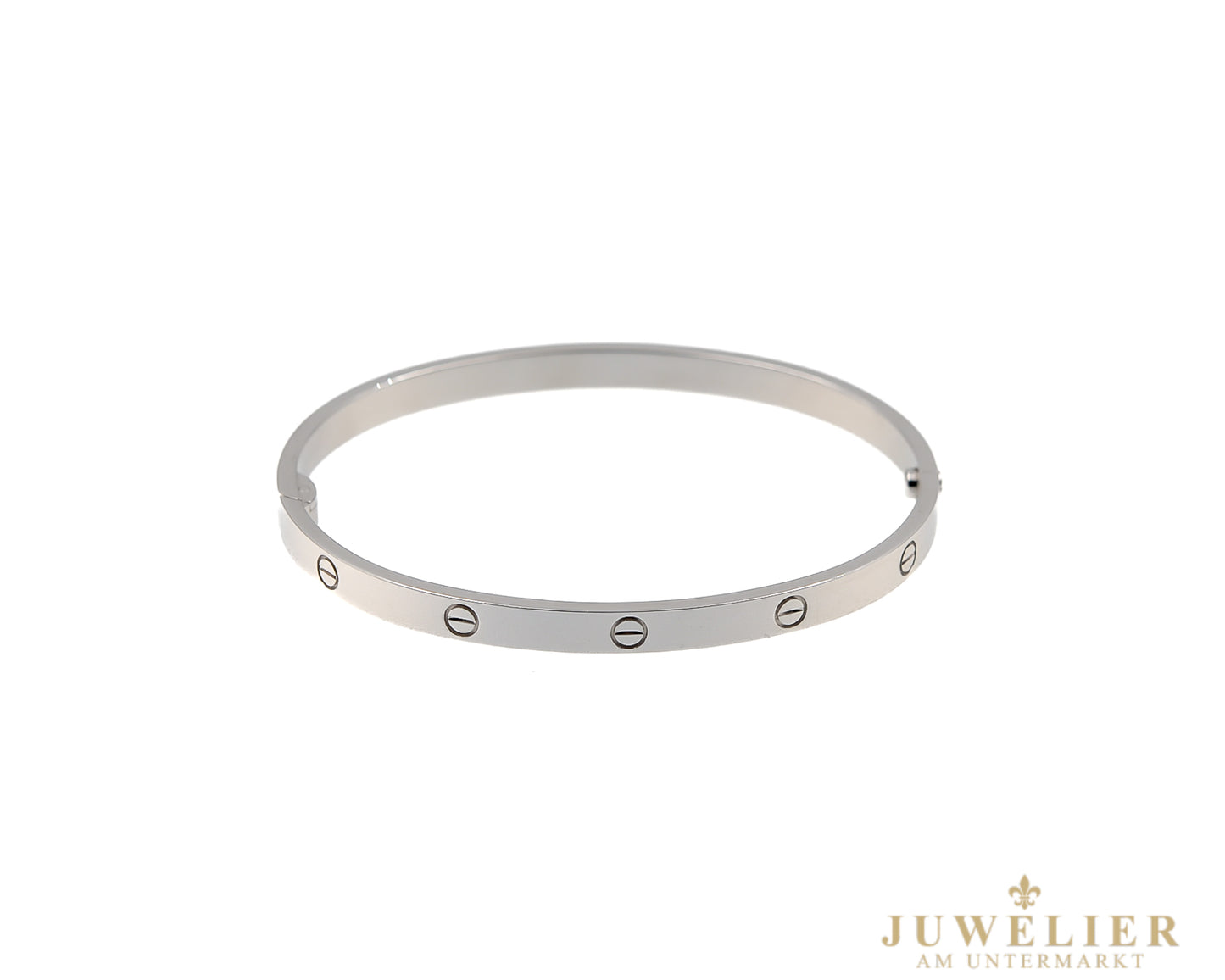 Cartier LOVE Armreif I Weißgold 750 I Mittleres Modell I Box & Papiere