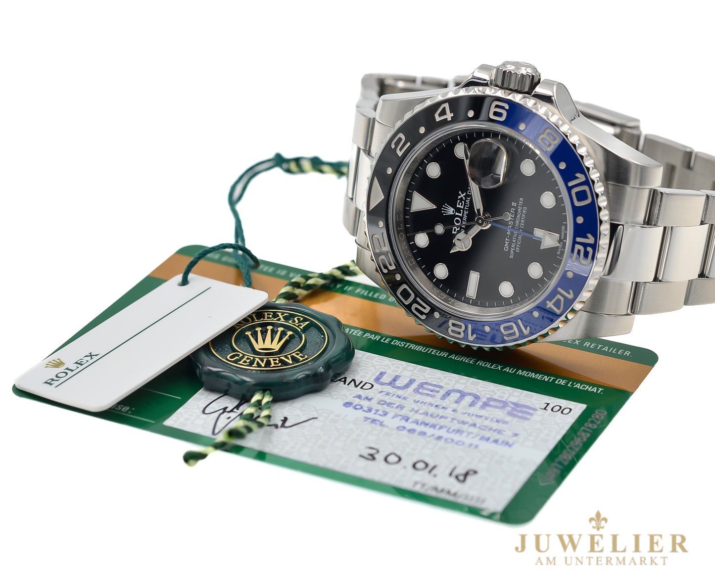 Rolex GMT-Master II I Batman I LC 100 I Full-Set I 2018 I 116710BLNR