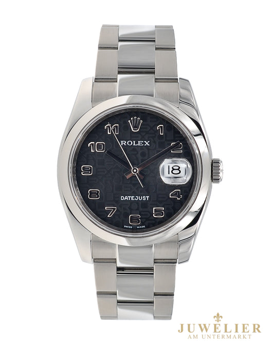 Rolex Datejust 36 I Black Jubilee Dial I Box & papers I 2007 I 116200