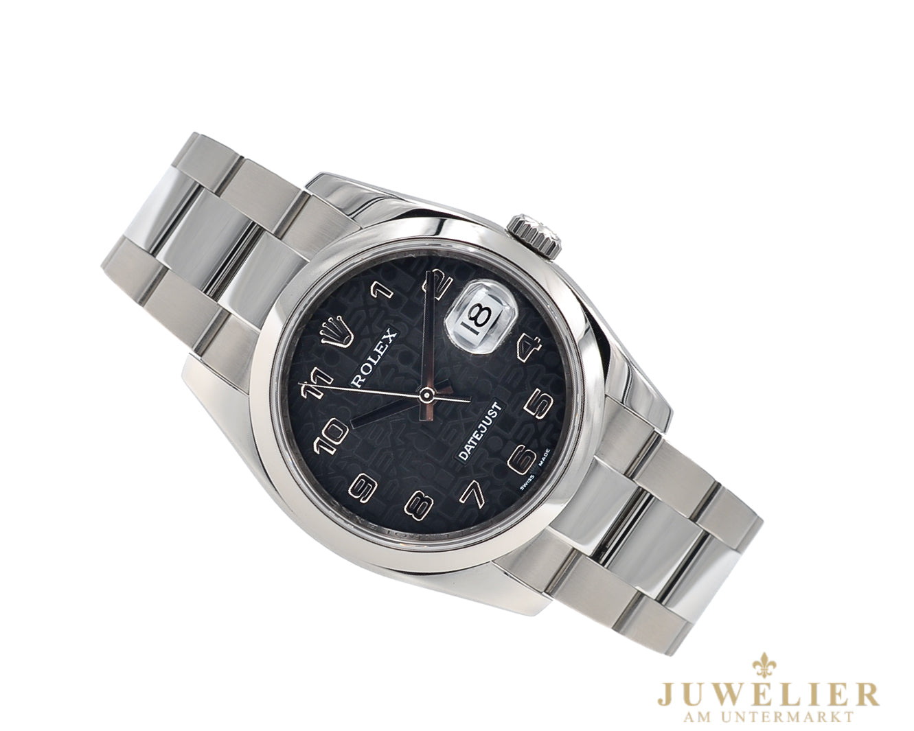 Rolex Datejust 36 I Black Jubilee Dial I Box & papers I 2007 I 116200