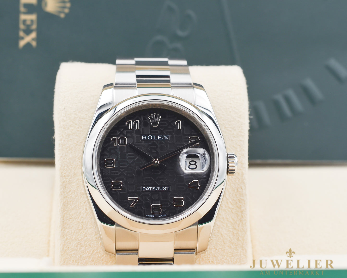 Rolex Datejust 36 I Black Jubilee Dial I Box & papers I 2007 I 116200