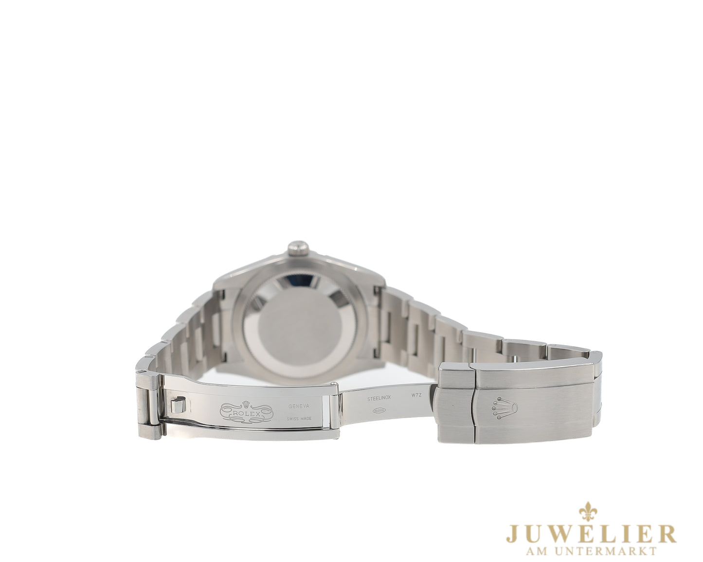 Rolex Oyster Perpetual 34 I Silver Dial I Gold Hands I Box & Papers I 2025I 124200
