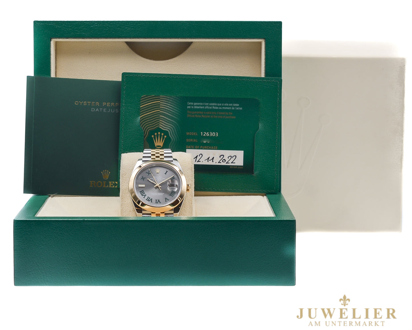 Rolex Datejust 41 I Wimbledon I Bicolor I Box & Papers I 126303 I 2022