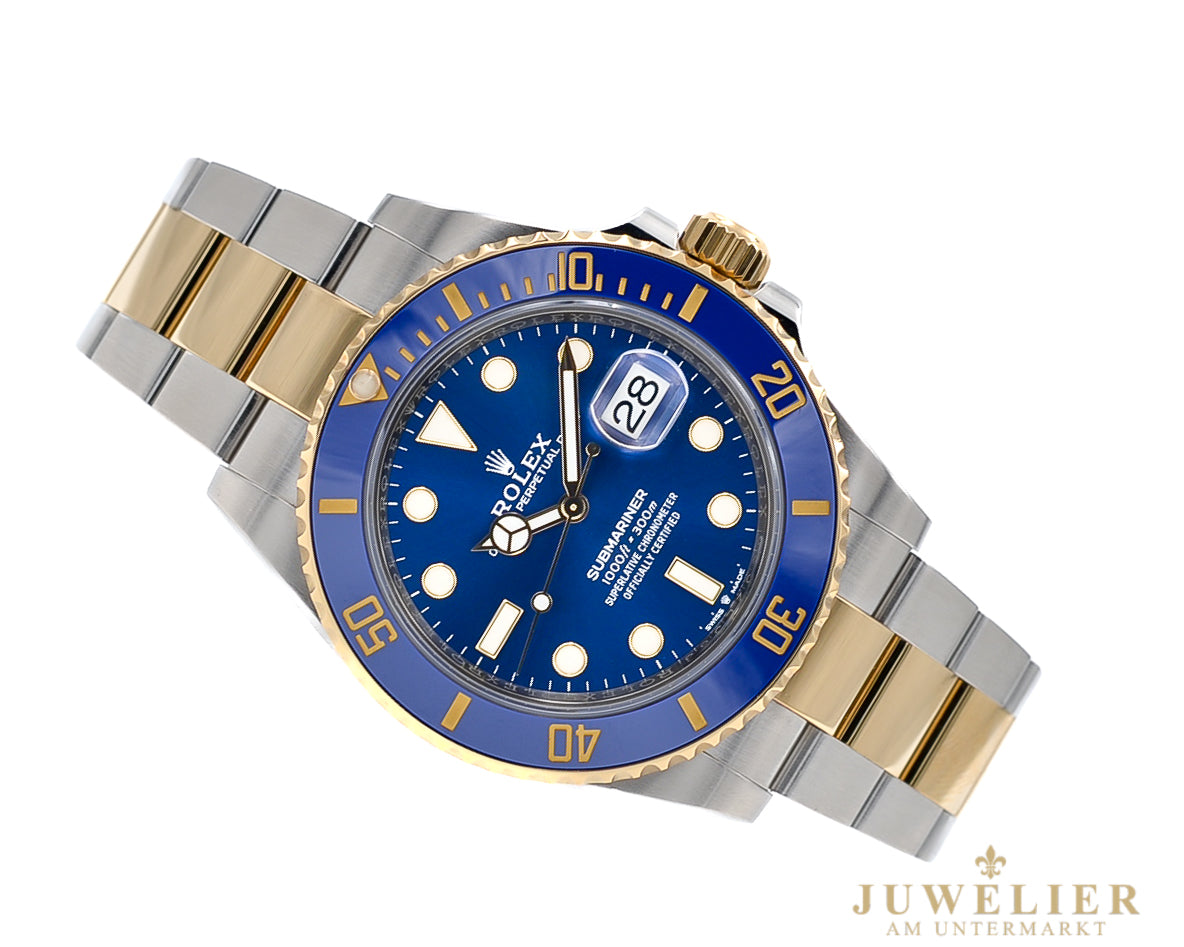Rolex Submariner Date 41 I Blusy I LC 100 I Bicolor 18kt. I Full-Set I 126613LB