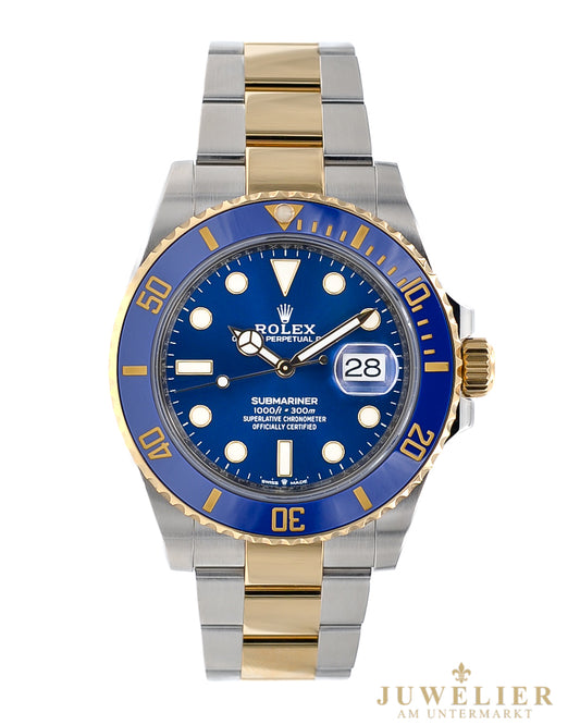 Rolex Submariner Date 41 I Blusy I LC 100 I Bicolor 18kt. I Full-Set I 126613LB