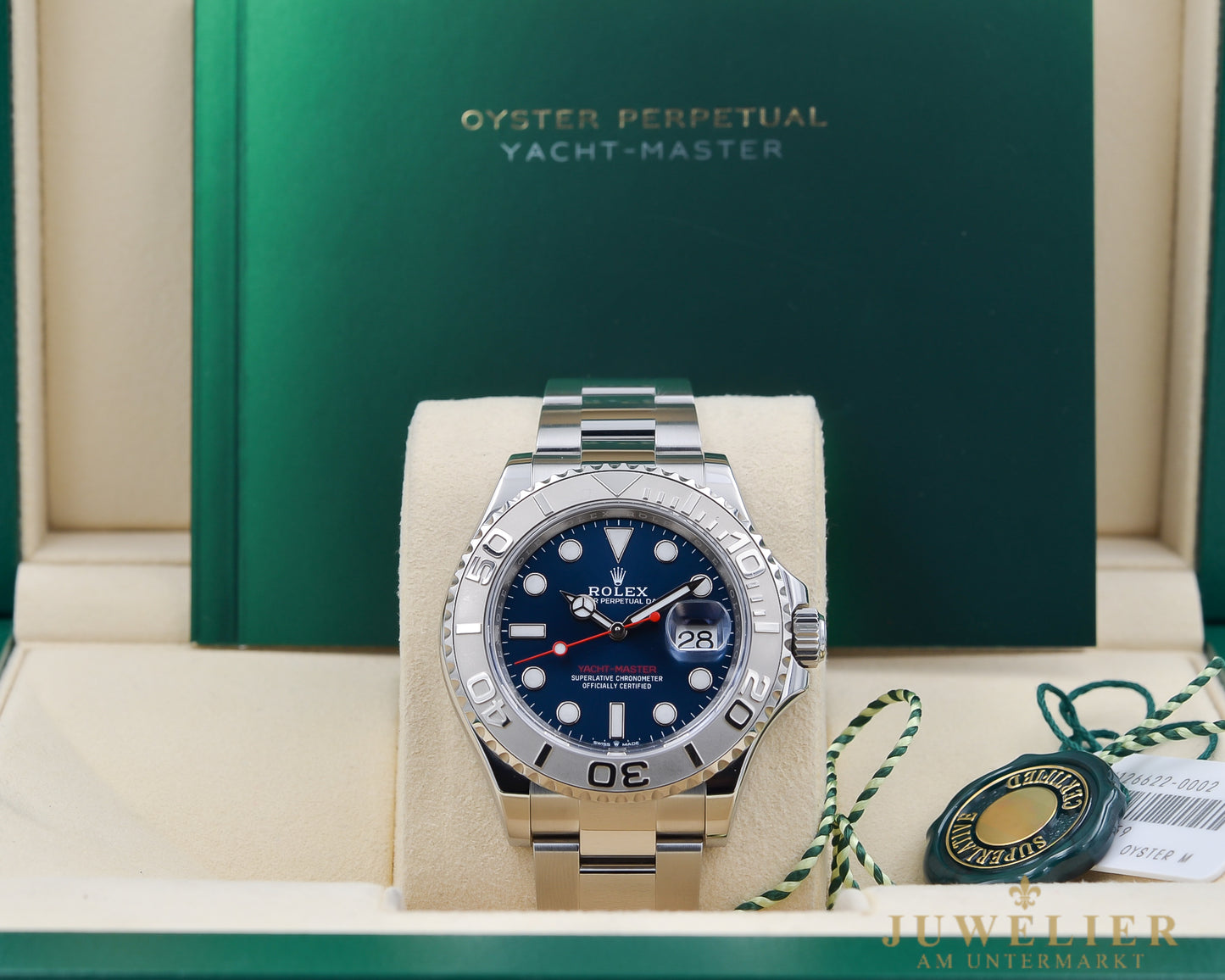 Rolex Yacht-Master 40 I Blue Dial I LC 100 I Full-Set I Platin Bezel I 126622 I 2024