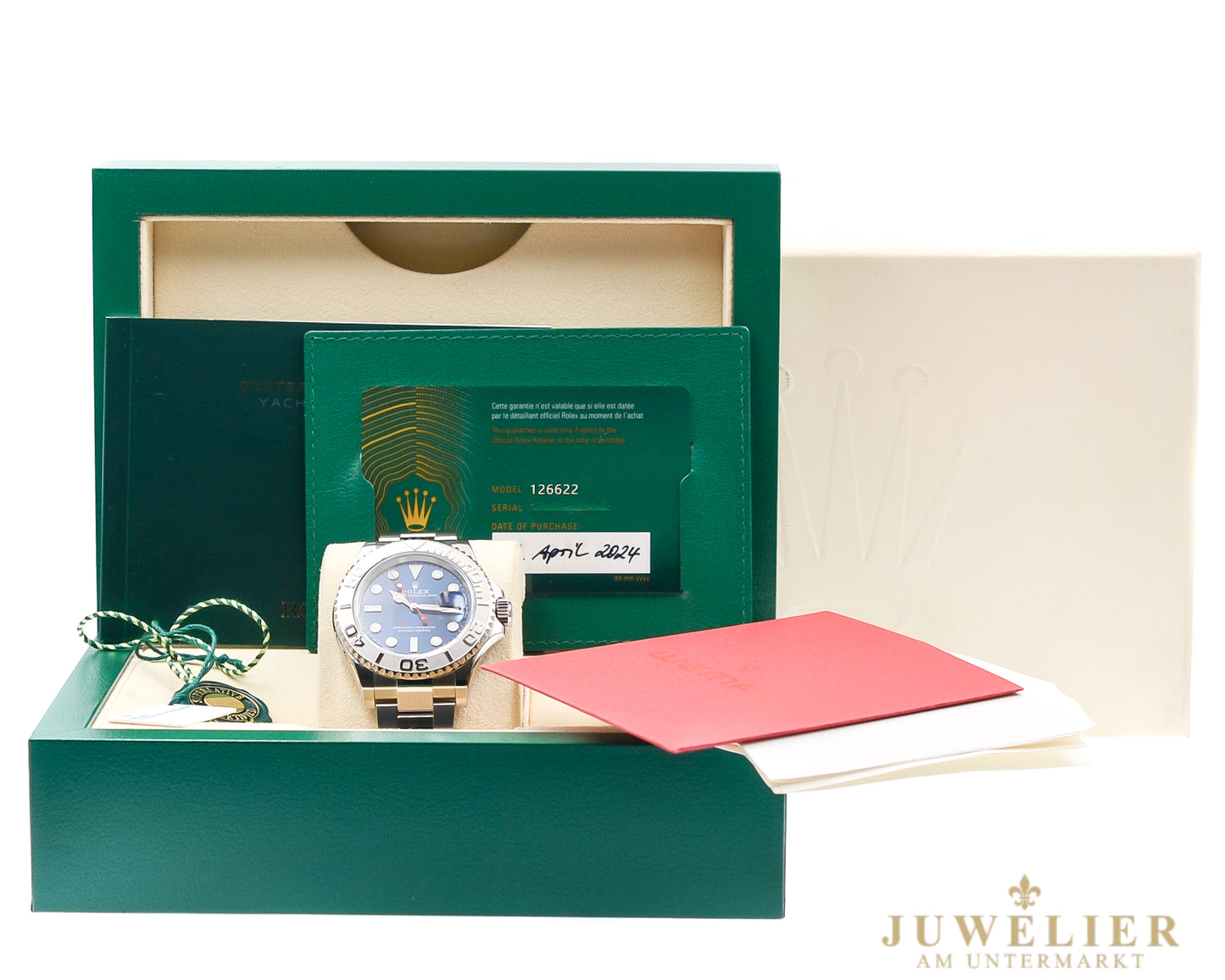 Rolex Yacht-Master 40 I Blue Dial I LC 100 I Full-Set I Platin Bezel I 126622 I 2024