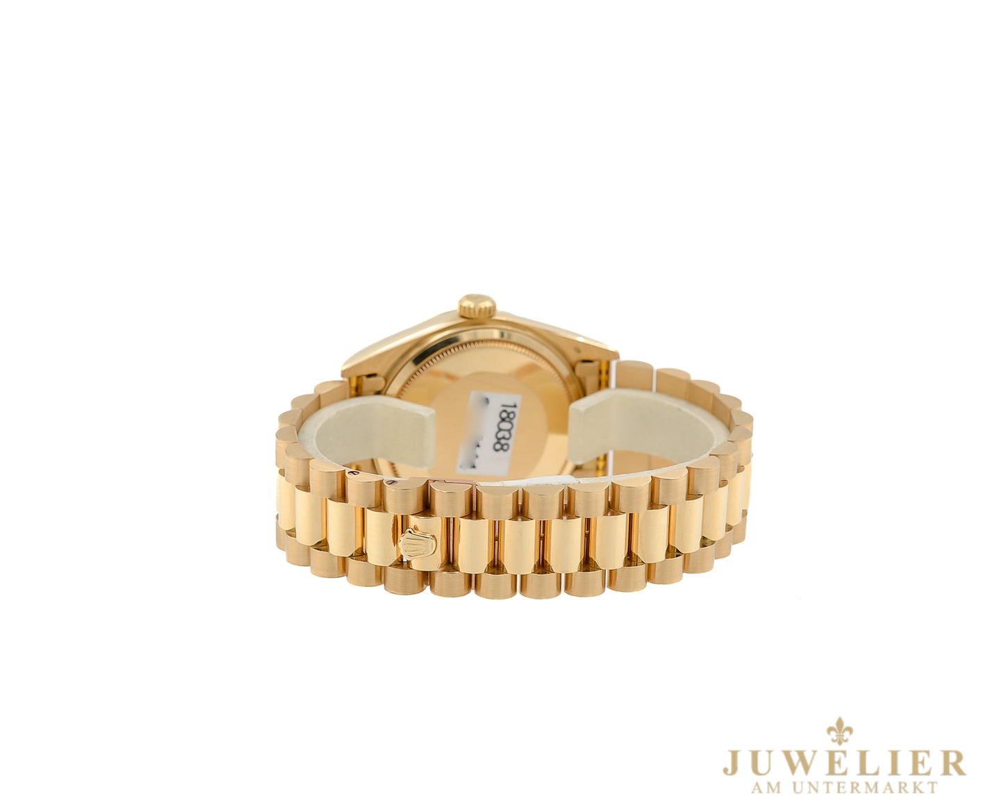 Rolex Day - Date 36 I Yellowgold 18kt. I Green Ombre Diamond Dial I President Bracelet I 18038