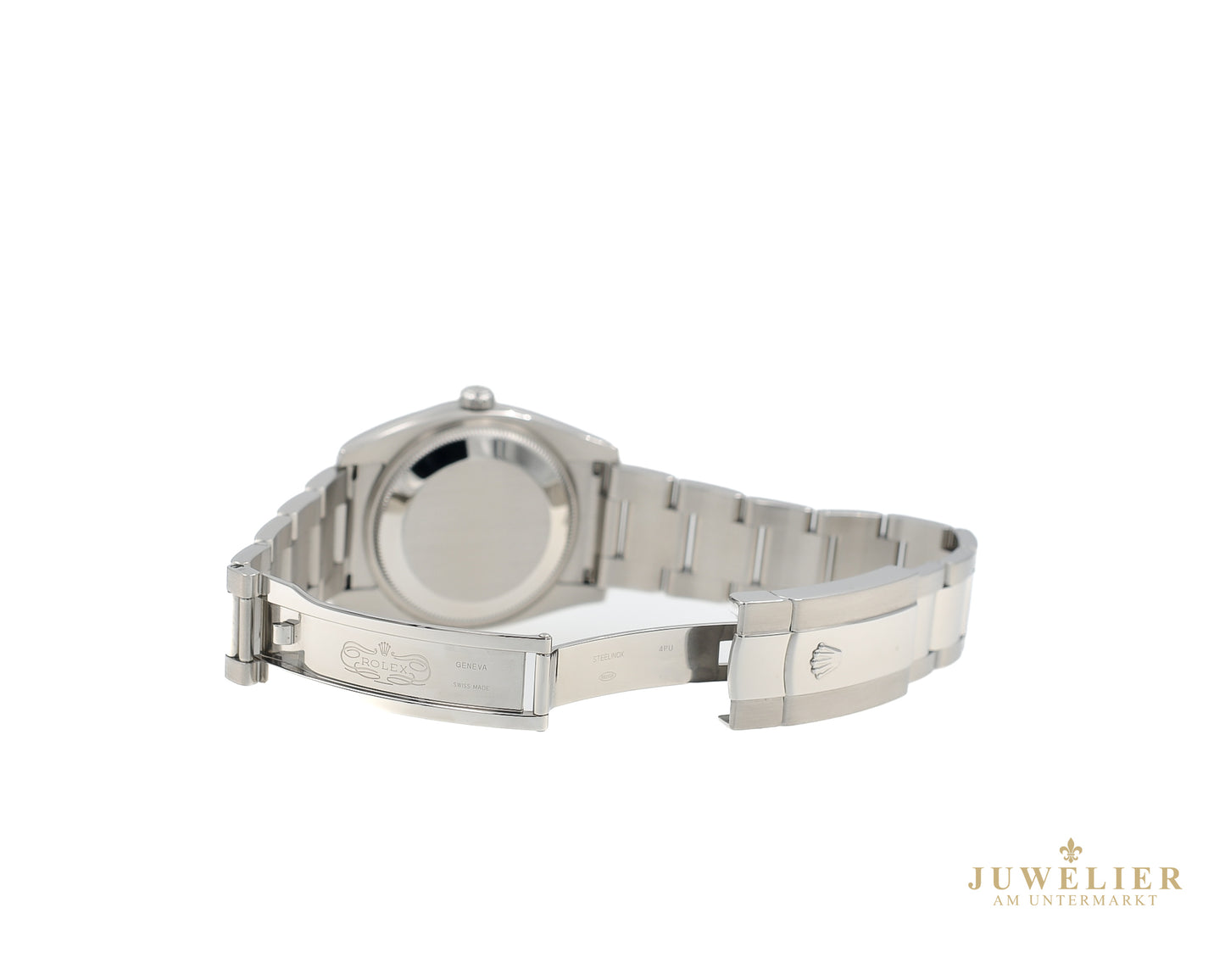 Rolex Oyster Date 34mm I Pink Diamond Dial I Box & Papers I 115234