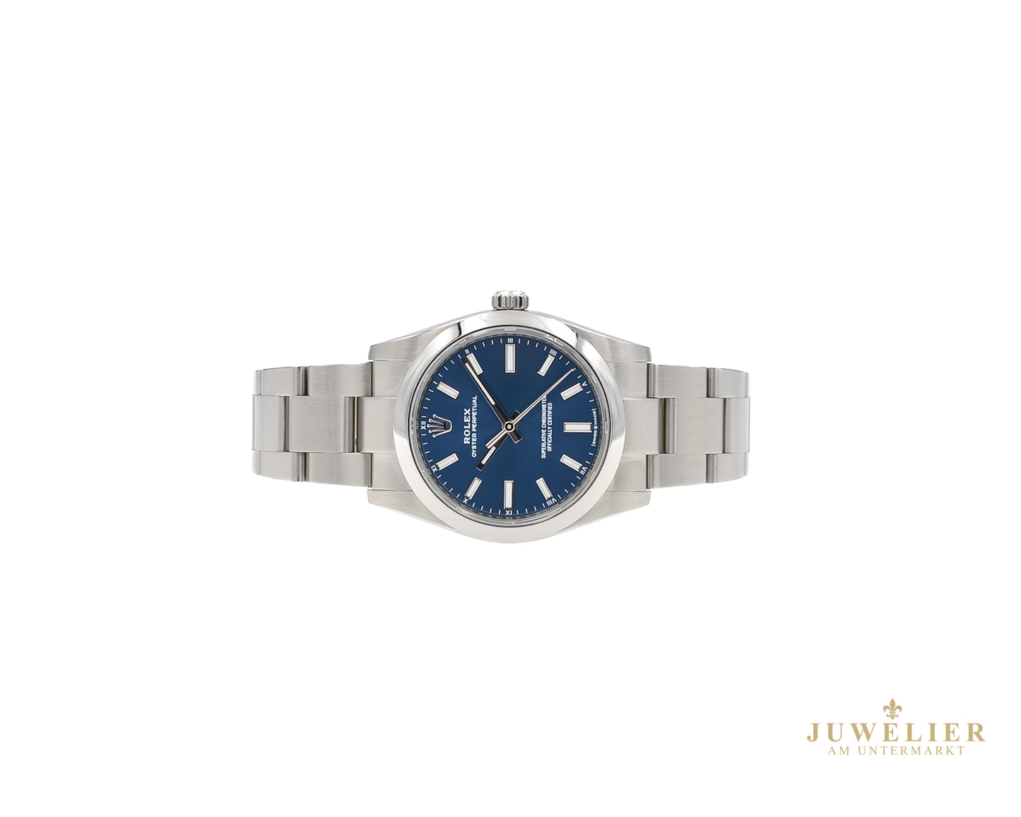 Rolex Oyster Perpetual 34 I Blue Dial I Box & Papers I 2023 I 124200