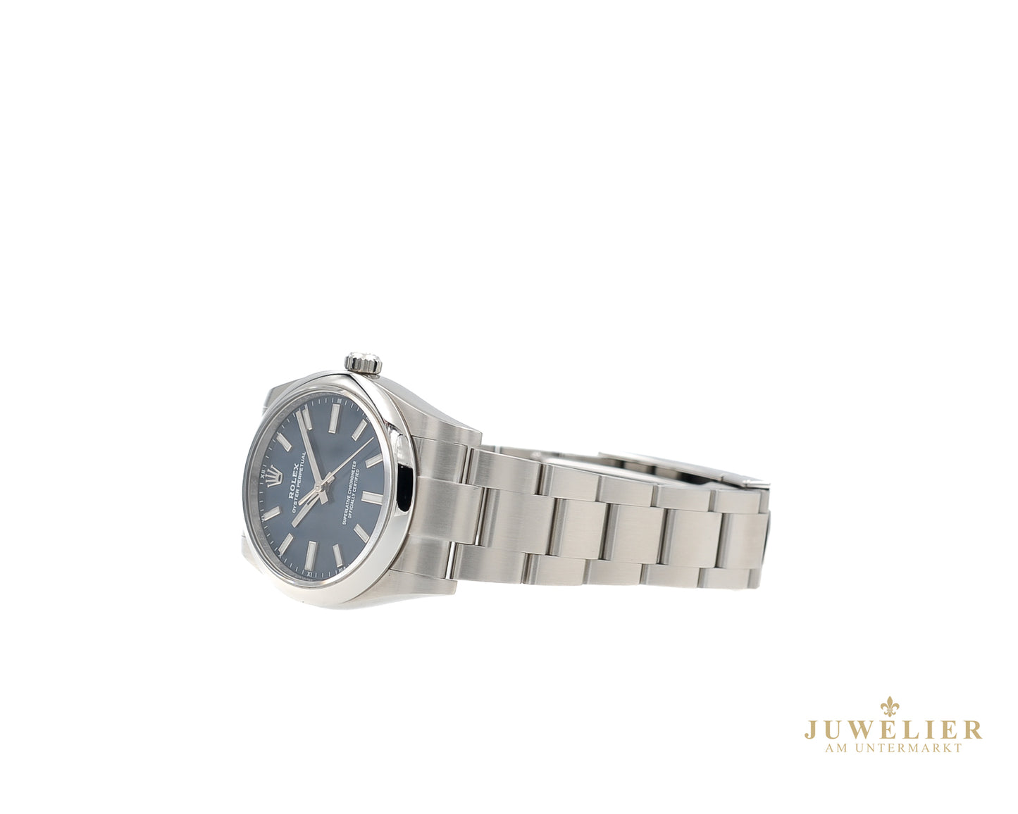 Rolex Oyster Perpetual 34 I Blue Dial I Box & Papers I 2023 I 124200