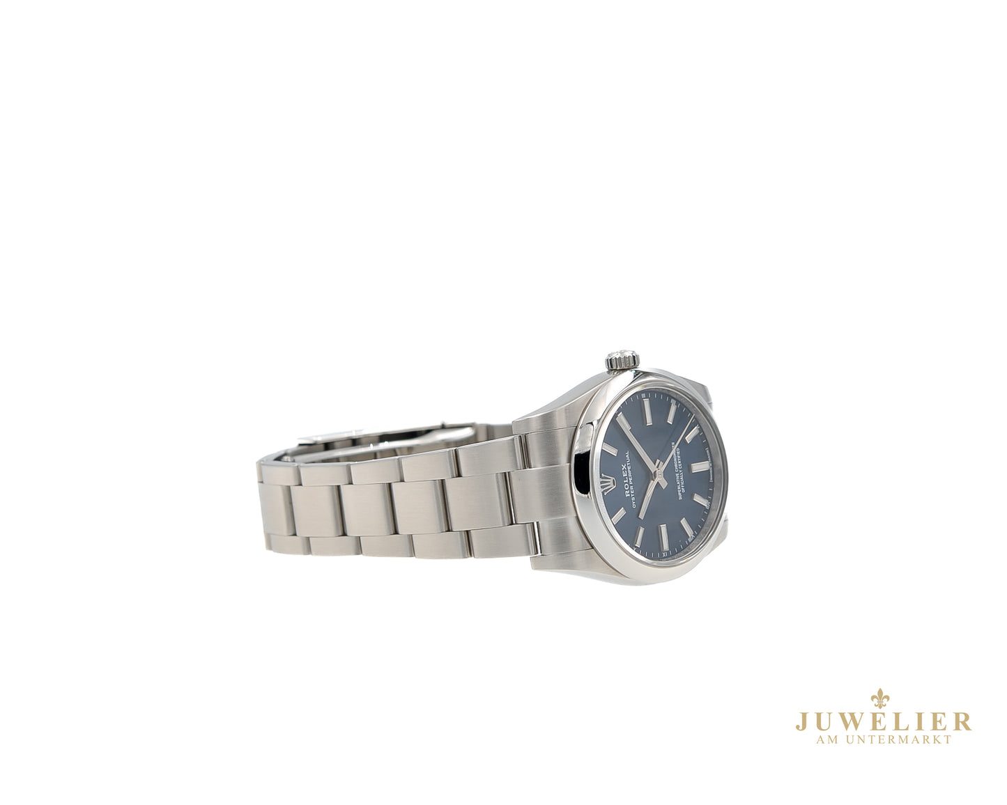 Rolex Oyster Perpetual 34 I Blue Dial I Box & Papers I 2023 I 124200