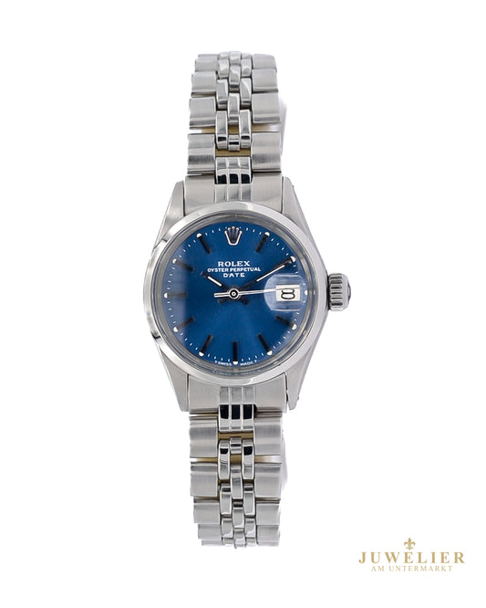 Rolex Lady Oyster Date I Vintage I Blue Dial I Jubilee I Ref. 6516