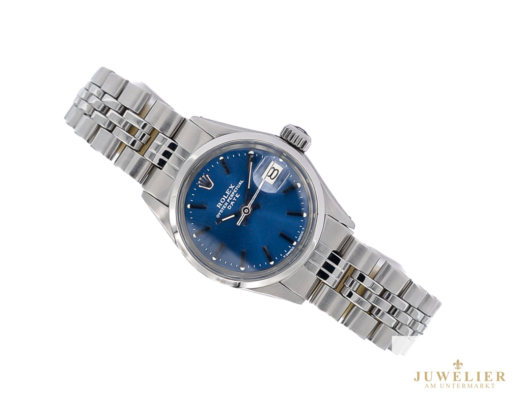 Rolex Lady Oyster Date I Vintage I Blue Dial I Jubilee I Ref. 6516