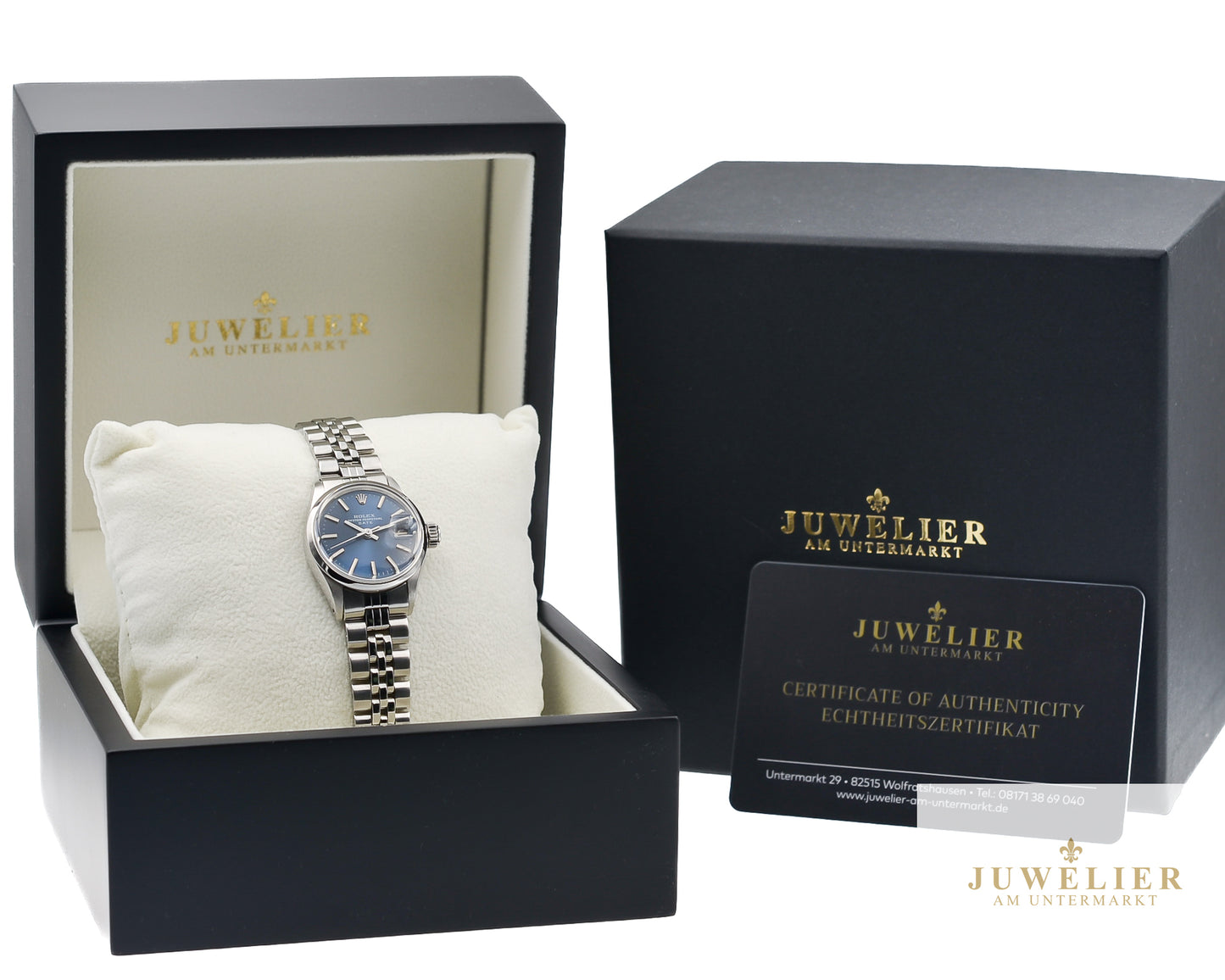 Rolex Lady Oyster Date I Vintage I Blue Dial I Jubilee I Ref. 6516