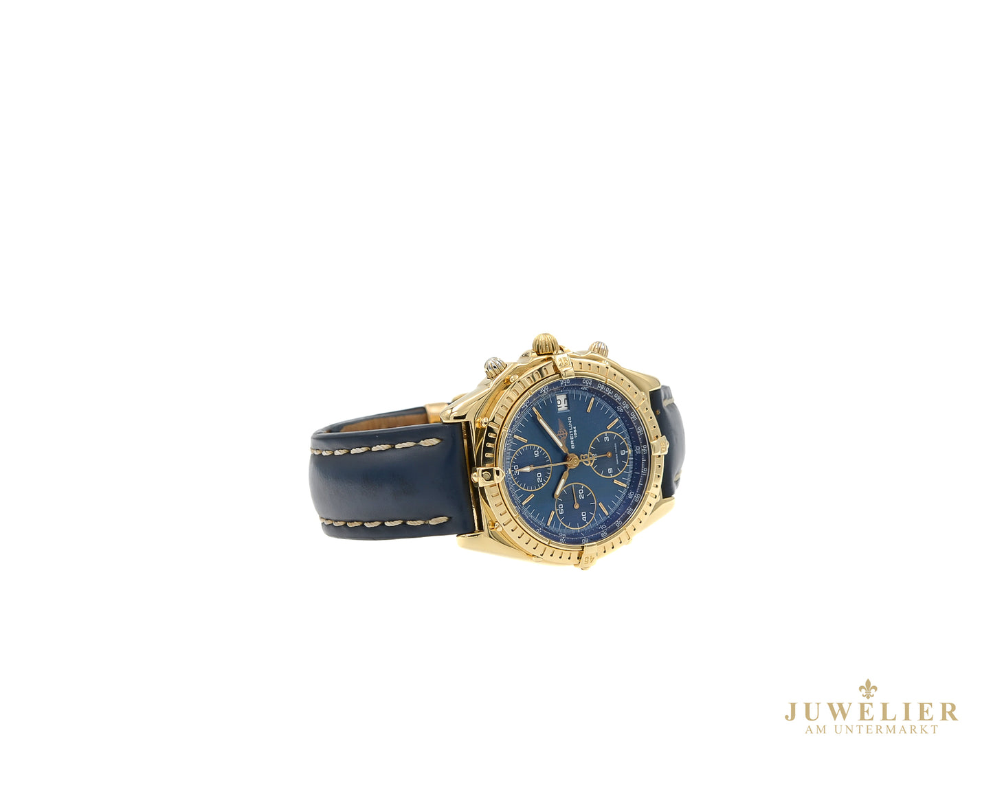 Breitling Chronomat I Yellowgold 18kt. I 39mm I Full-Set I Blue Dial I Ref. K13048