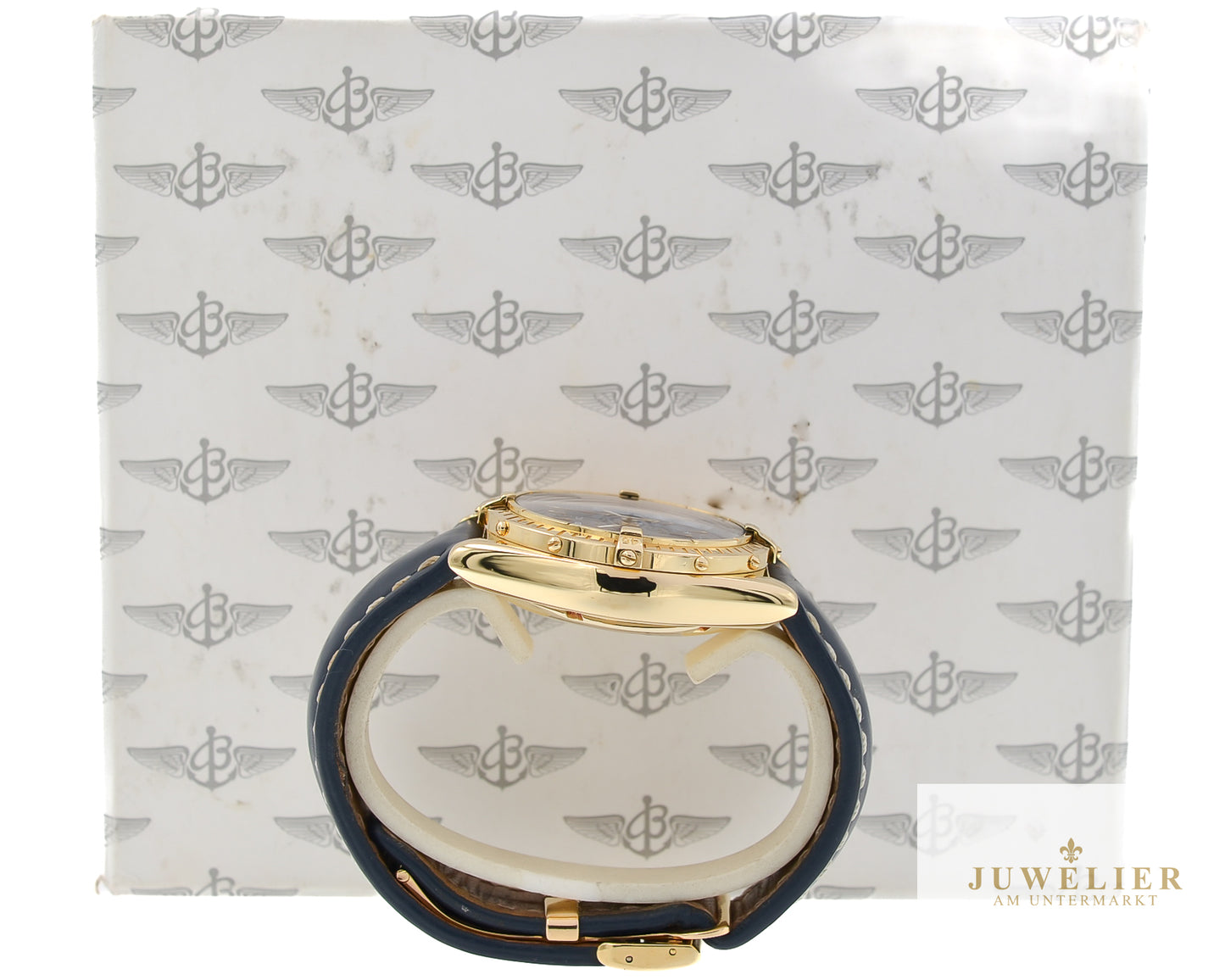 Breitling Chronomat I Yellowgold 18kt. I 39mm I Full-Set I Blue Dial I Ref. K13048