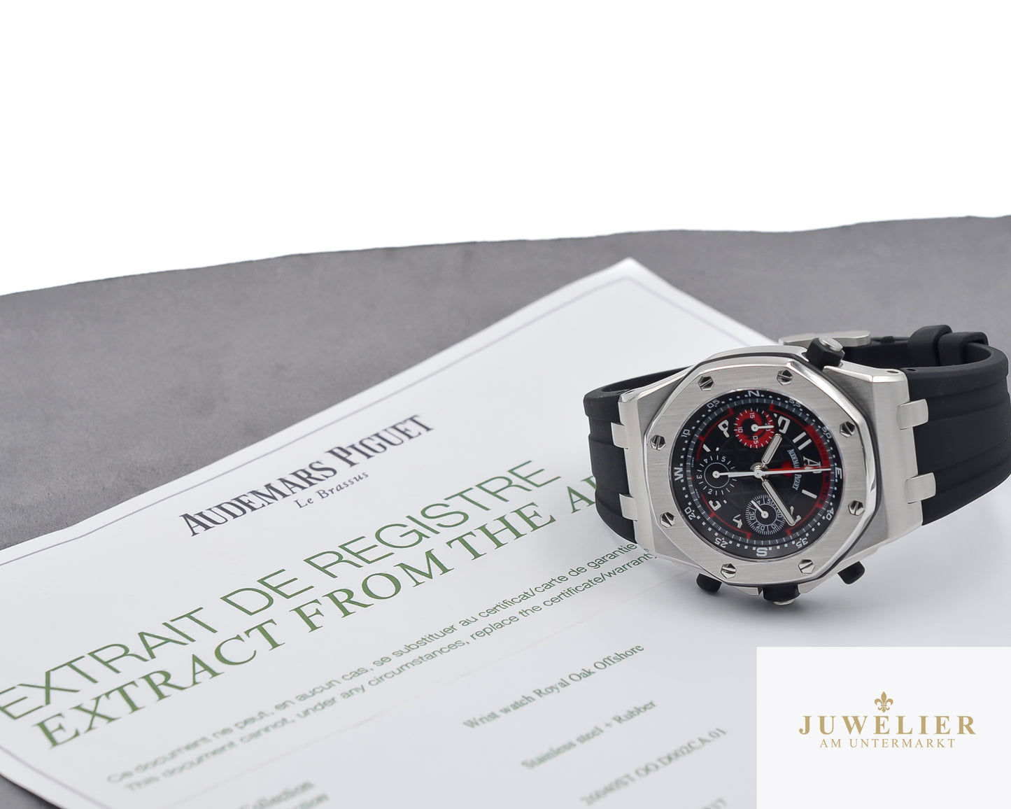 Audemars Piguet Royal Oak Offshore Alinghi Polaris I Steel I Kautschuck I Extract Feom Archive I 2005 I 26040ST