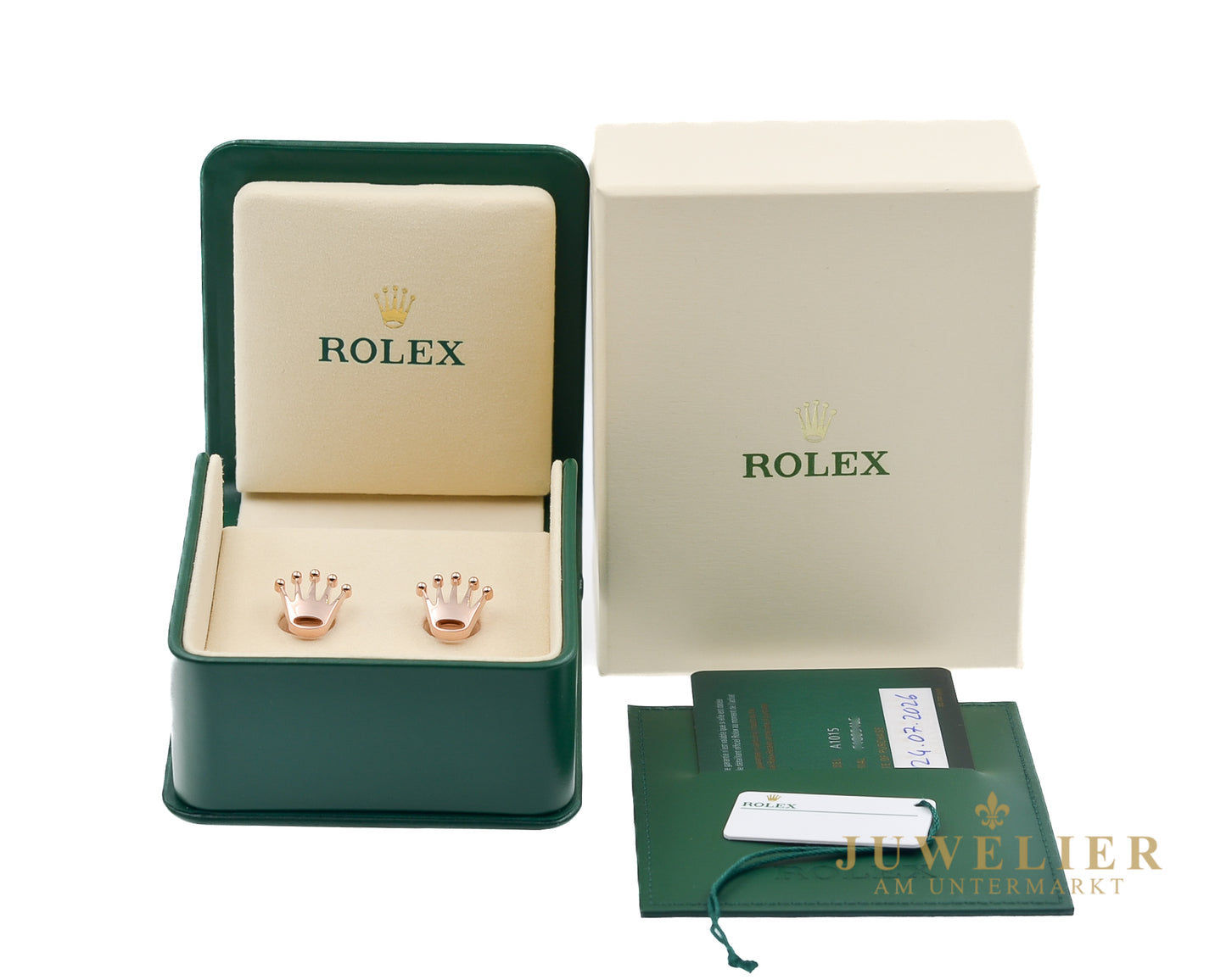 Rolex Manchettenknöpfe Rosegold 18kt I NEW I Box & Papers I 2026