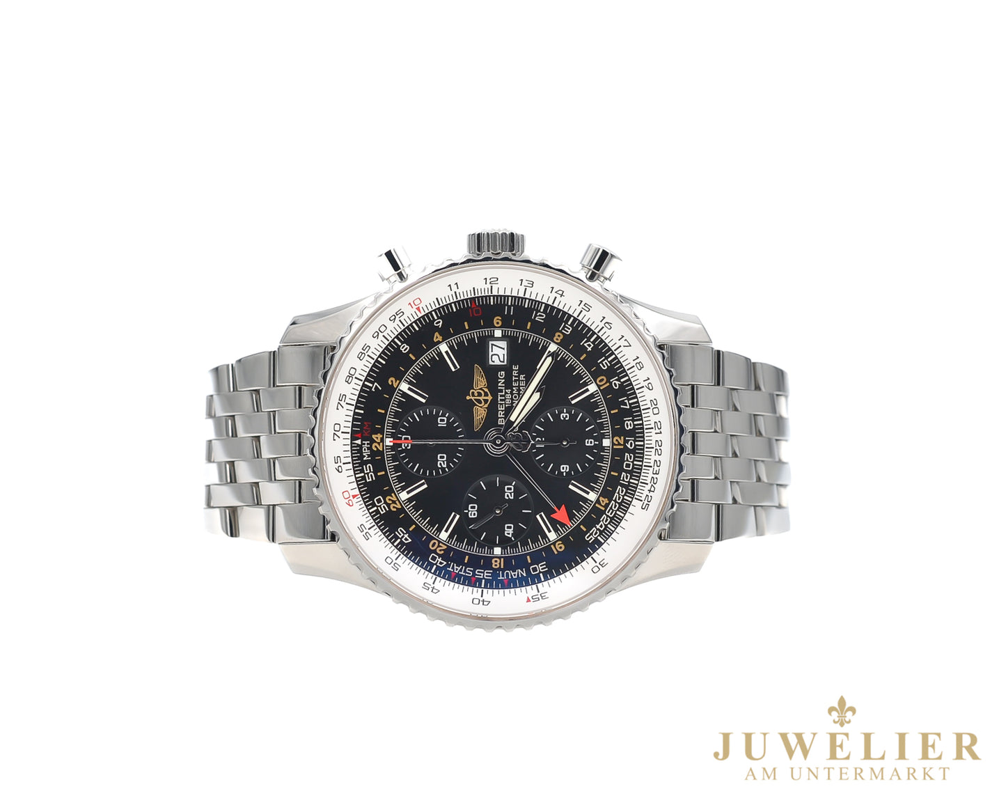 Breitling Navitimer World I Steel I 46mm I Box & DE Papers I Ref. A2432212