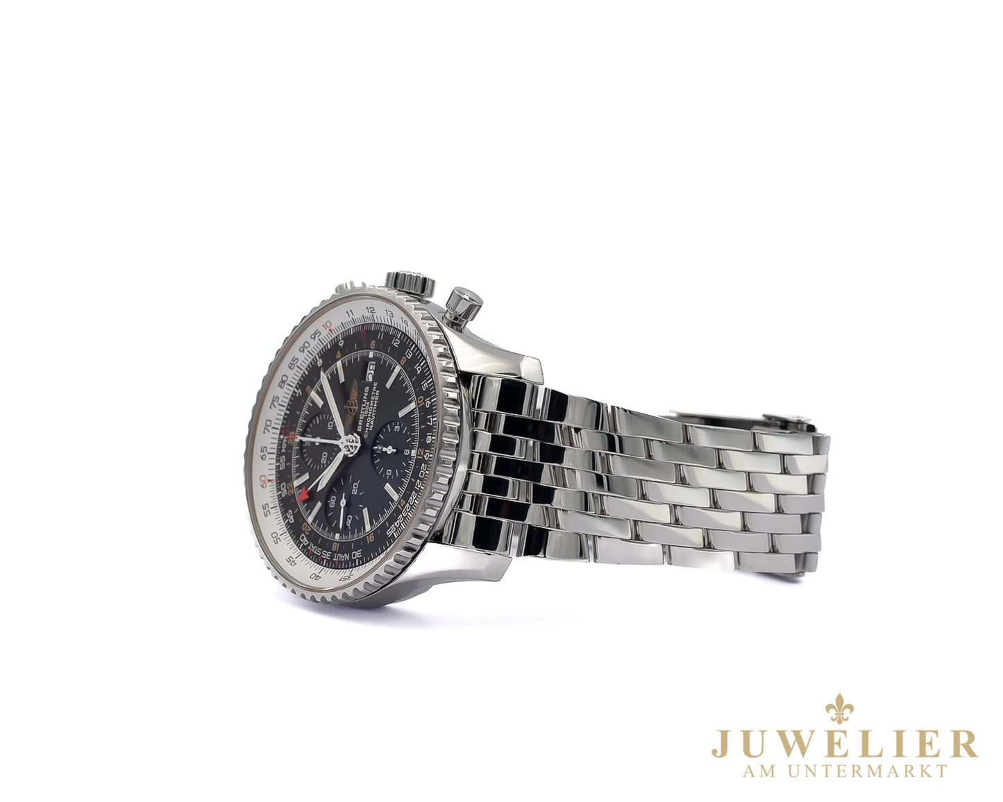 Breitling Navitimer World I Steel I 46mm I Box & DE Papers I Ref. A2432212