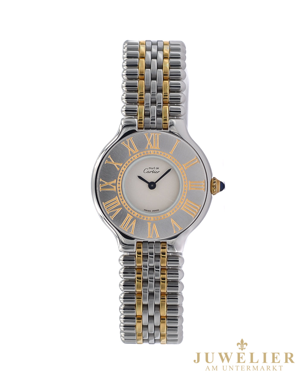 Cartier 21 Must de I Steel / Gold-plated I 35mm I Ref.9011