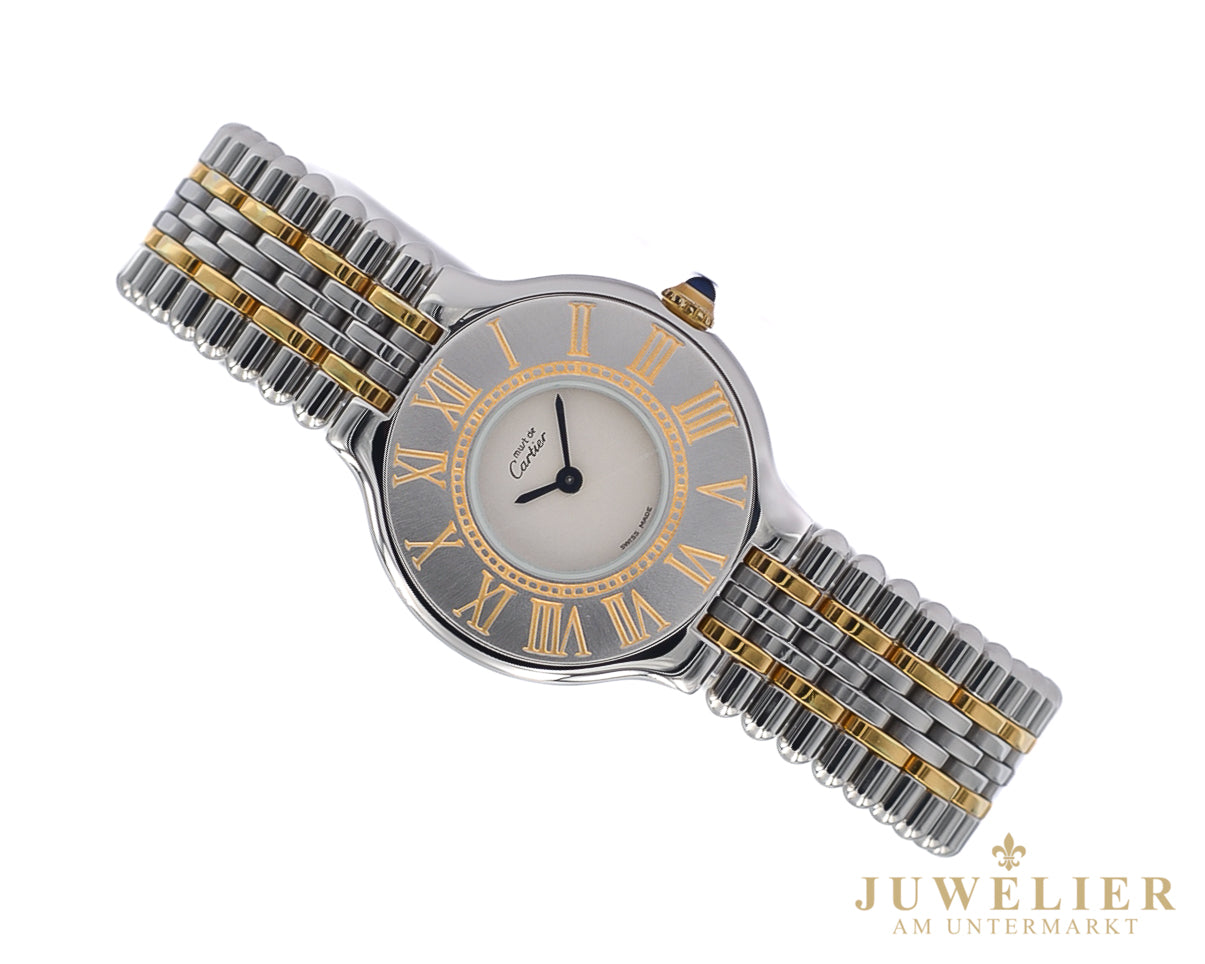 Cartier 21 Must de I Steel / Gold-plated I 35mm I Ref.9011