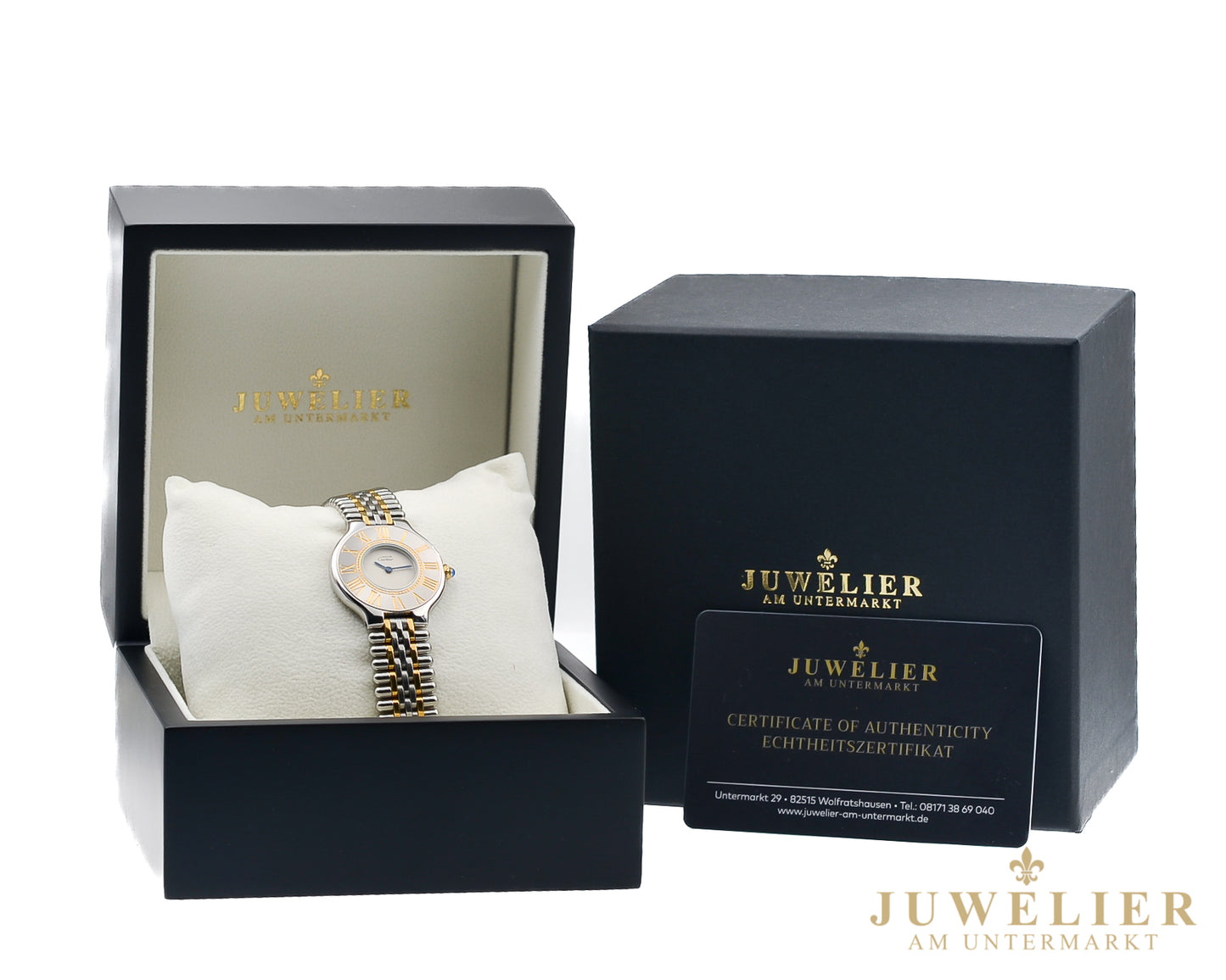 Cartier 21 Must de I Steel / Gold-plated I 35mm I Ref.9011