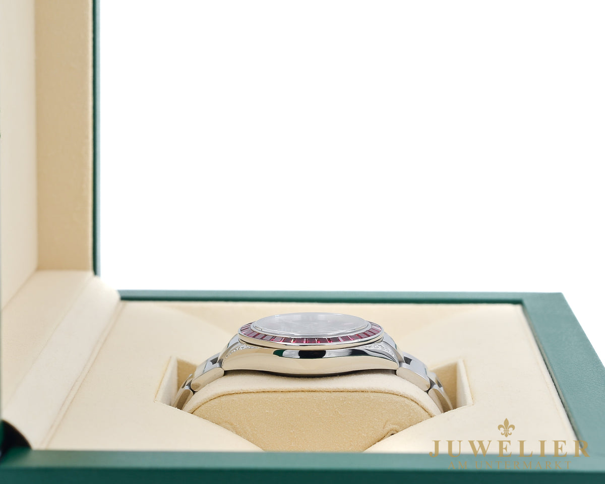 Rolex Daytona I Ruby Diamond Setting I Aftermarket I Steel I Box & Papers I 2016